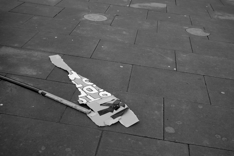 I was left to pick up the pieces while the crowd looked on.