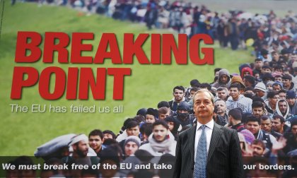 The UK Independence Party's "Breaking Point" poster that was launched during the EU Referendum campaign
