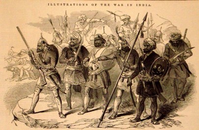 Sikh soldiers, 1846, Illustrated London News (Wikimedia Commons)